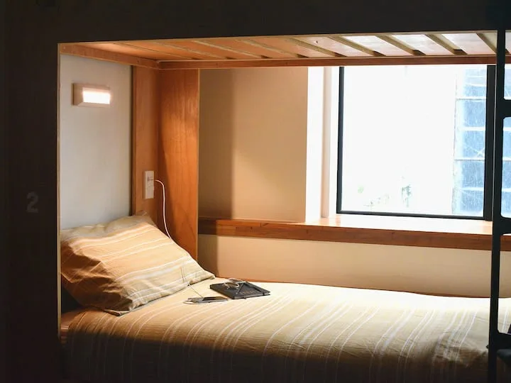A bed in a 10-Bed Dorm room, at The Marion