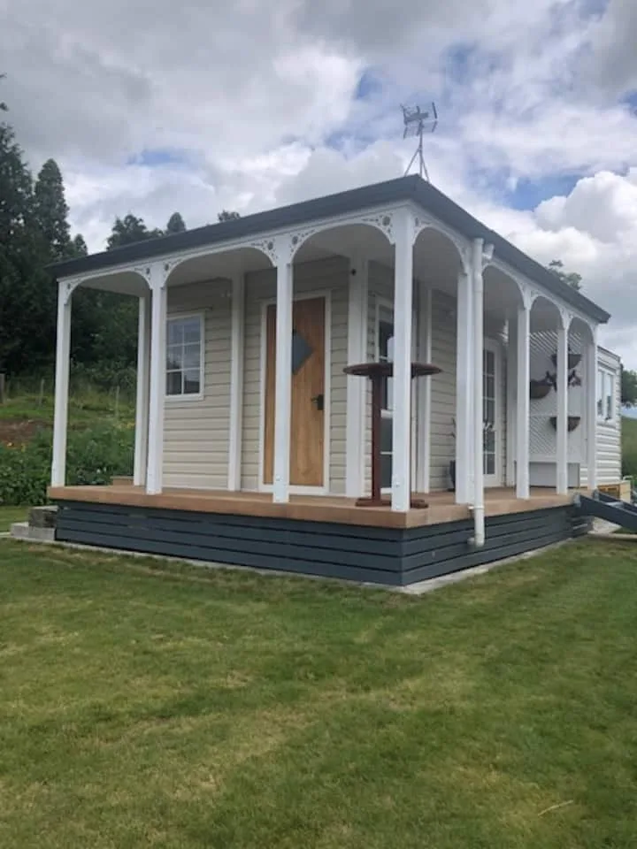 Adorable tiny house with free parking on premises.