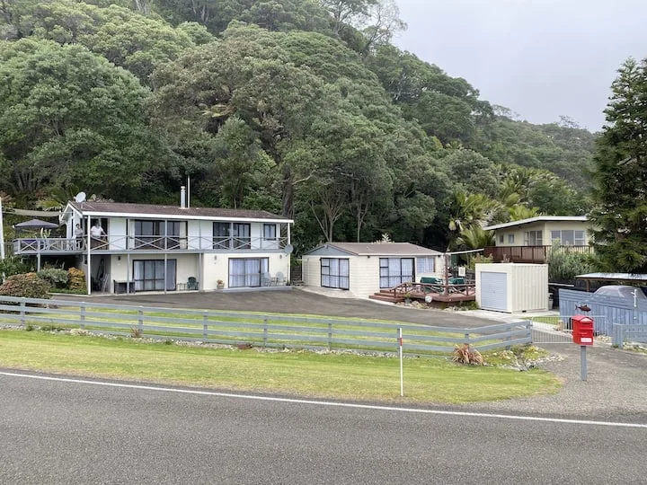 Bottom floor unit at Oruaiti Beach in Waihau Bay