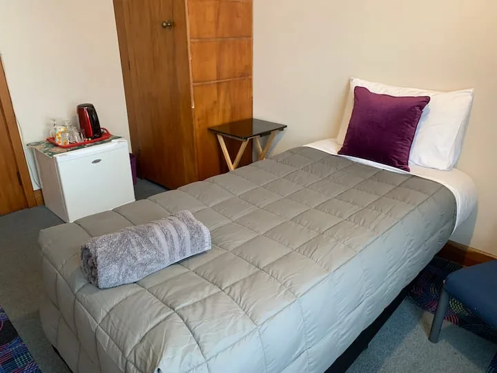 Cosy single room in a large lodge in Owaka