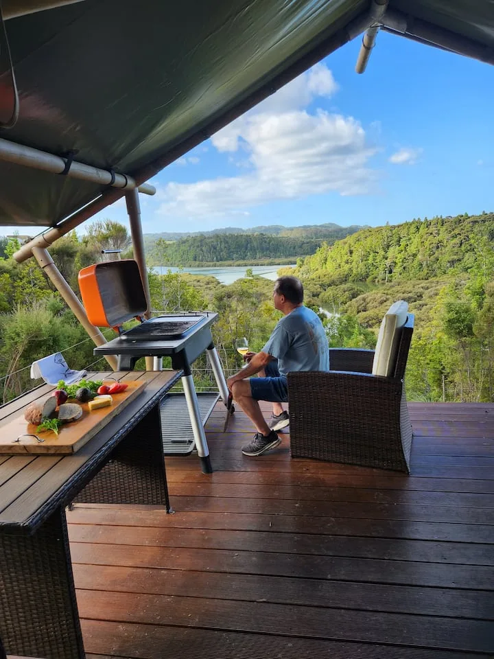 Glamping by the river