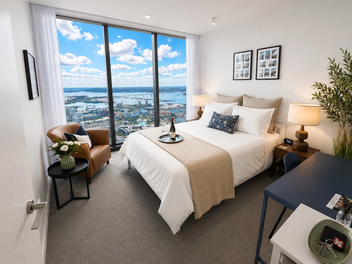 Luxury room- Harbour, City & Sky Tower views