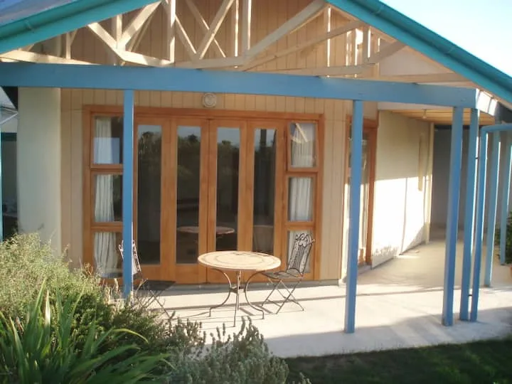 Self contained straw bale studio