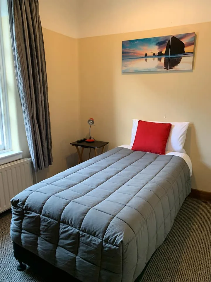 Single room with own bathroom in lodge, Owaka